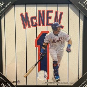 New York Mets Jeff McNeil Game-Used Jersey Impact Frame
